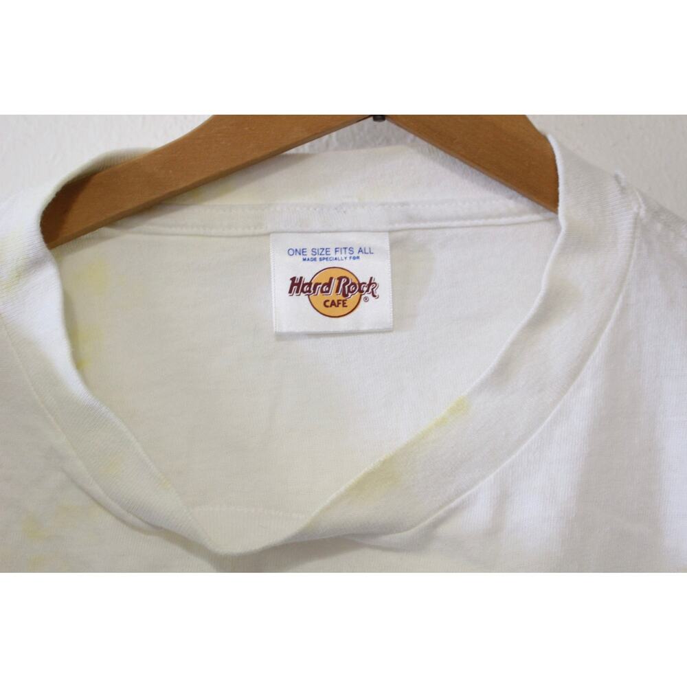 Vintage Hard Rock Cafe Boston Massachusetts Crop Top T Shirt XL - Picture 5 of 6